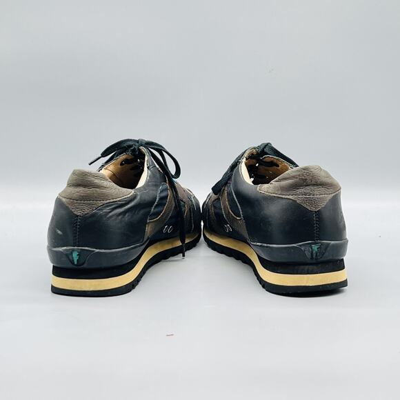 John Fluevog Shoes Mens 10 Blue Leather Run Wild Athletic Sneakers Comfort main image 4